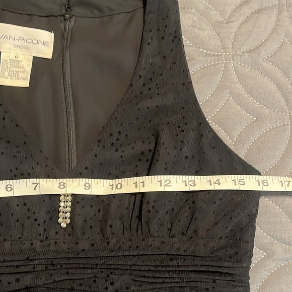 Vintage Y2K Black Halter Midi Dress Sz6 - Picture 14 of 15